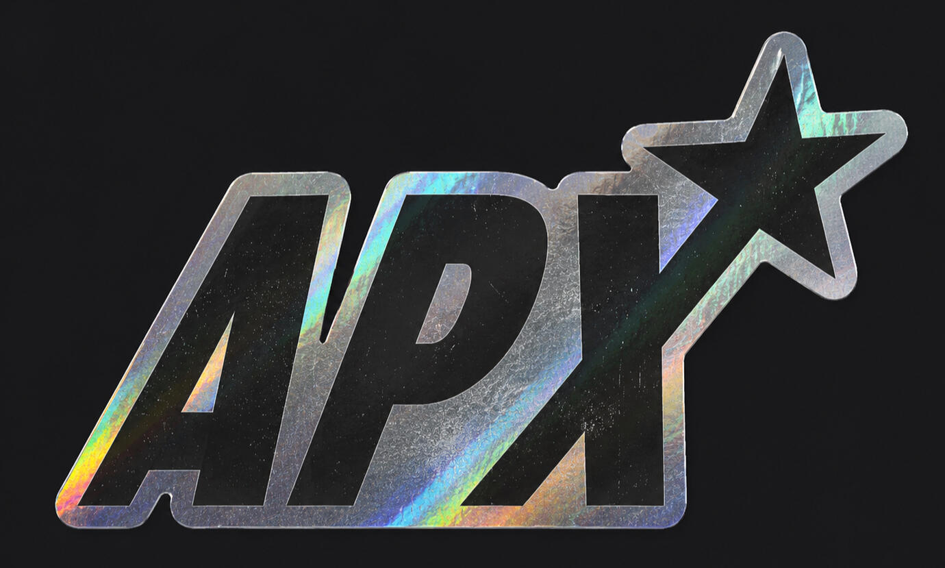 FIRST OFFICIAL APX* STICKERS AVAILABLE NOW: $3
